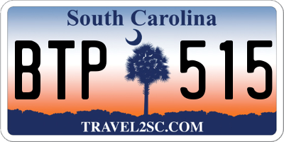 SC license plate BTP515