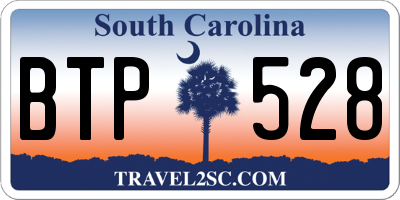 SC license plate BTP528