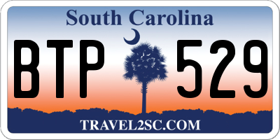 SC license plate BTP529