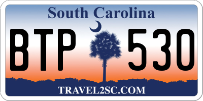 SC license plate BTP530