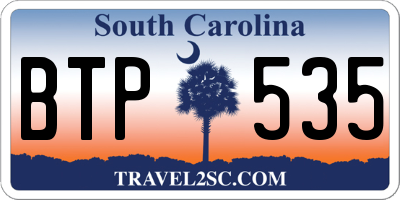 SC license plate BTP535