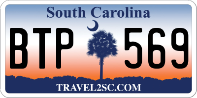 SC license plate BTP569