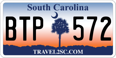 SC license plate BTP572