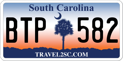 SC license plate BTP582