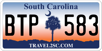 SC license plate BTP583