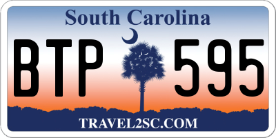 SC license plate BTP595