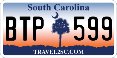 SC license plate BTP599