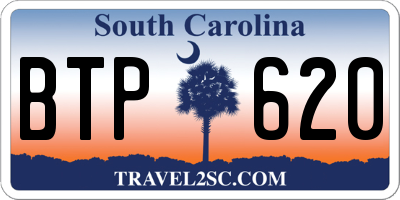 SC license plate BTP620