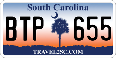 SC license plate BTP655