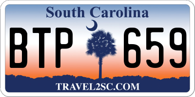 SC license plate BTP659