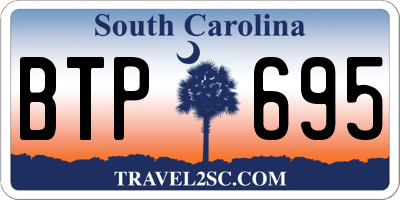 SC license plate BTP695