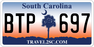 SC license plate BTP697