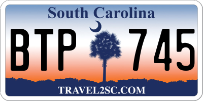 SC license plate BTP745