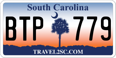 SC license plate BTP779