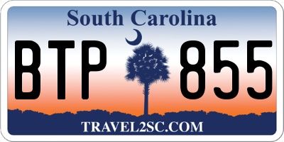 SC license plate BTP855
