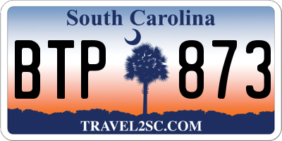 SC license plate BTP873