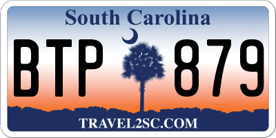 SC license plate BTP879