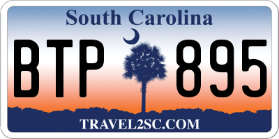 SC license plate BTP895