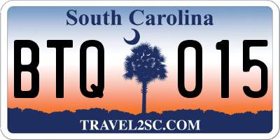 SC license plate BTQ015
