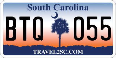 SC license plate BTQ055