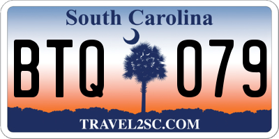 SC license plate BTQ079