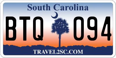 SC license plate BTQ094