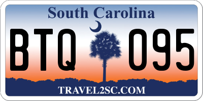 SC license plate BTQ095