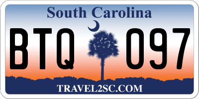 SC license plate BTQ097