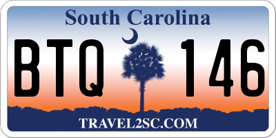 SC license plate BTQ146