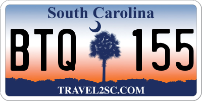 SC license plate BTQ155