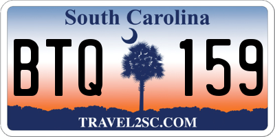 SC license plate BTQ159