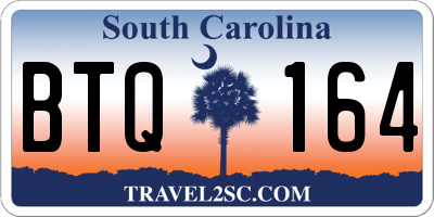 SC license plate BTQ164