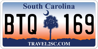 SC license plate BTQ169