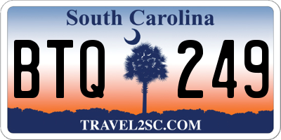 SC license plate BTQ249