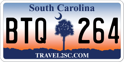 SC license plate BTQ264