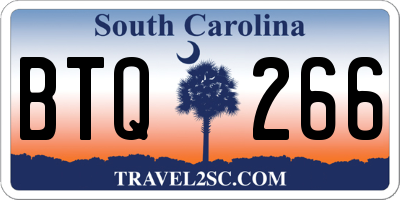 SC license plate BTQ266
