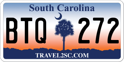 SC license plate BTQ272