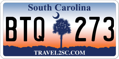SC license plate BTQ273