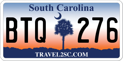 SC license plate BTQ276