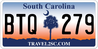 SC license plate BTQ279