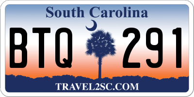 SC license plate BTQ291