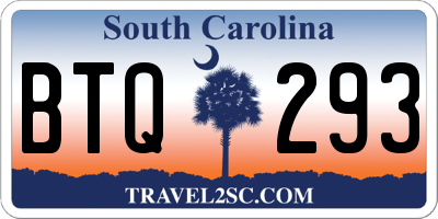 SC license plate BTQ293