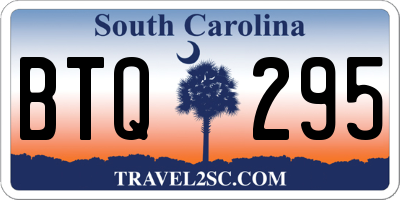 SC license plate BTQ295