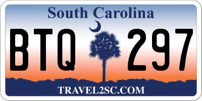 SC license plate BTQ297