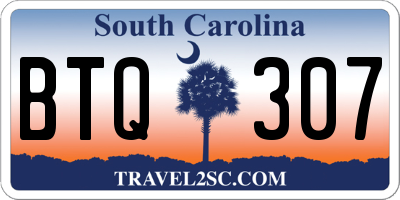 SC license plate BTQ307