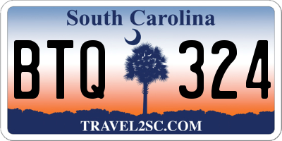SC license plate BTQ324