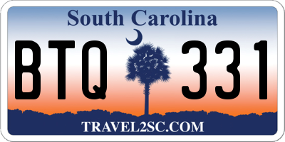 SC license plate BTQ331