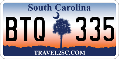SC license plate BTQ335