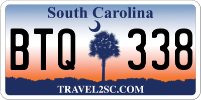 SC license plate BTQ338