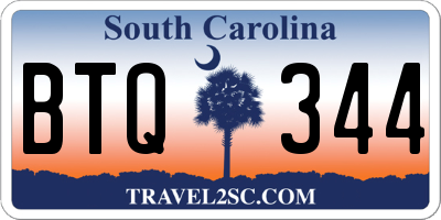 SC license plate BTQ344